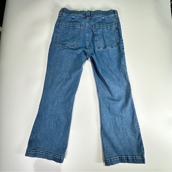 Madewell kick out jeans mid rise stretch denim patch pockets 29P - Picture 3 of 9